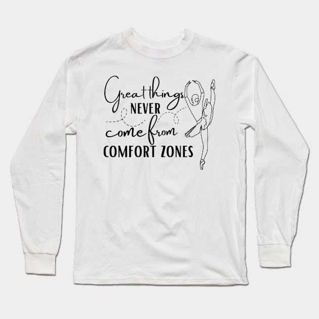 Beautiful ballet design Long Sleeve T-Shirt by Dancespread